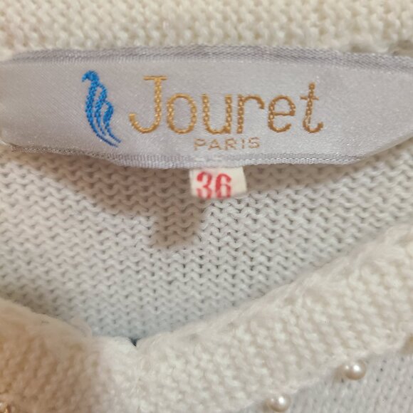 Jouret PARIS size 36 vintage embroidered sweater dress - Picture 3 of 5